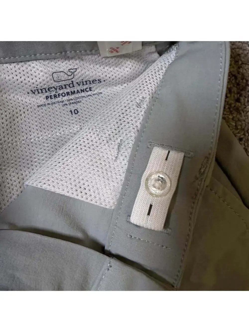 Vineyard Vines Boy’s Gray Performance Shorts Size 10